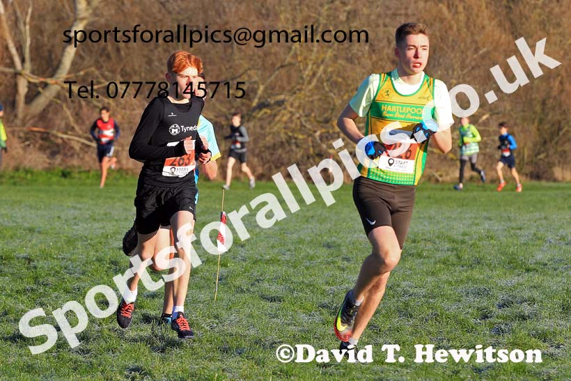 Boys under-15s, 2022 North Eastern Cross Country Champs., Temple Park, South Shields.  Photo: David T. Hewitson/Sports for All Pics